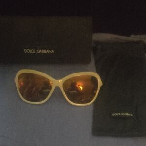 Dolce & Gabbana Gold Sunglasses with Exquisite Detailing